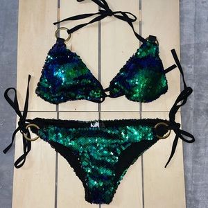 Incredible Sequin Bikini Sz. S
